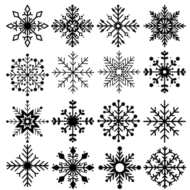 PSD vector snowflake