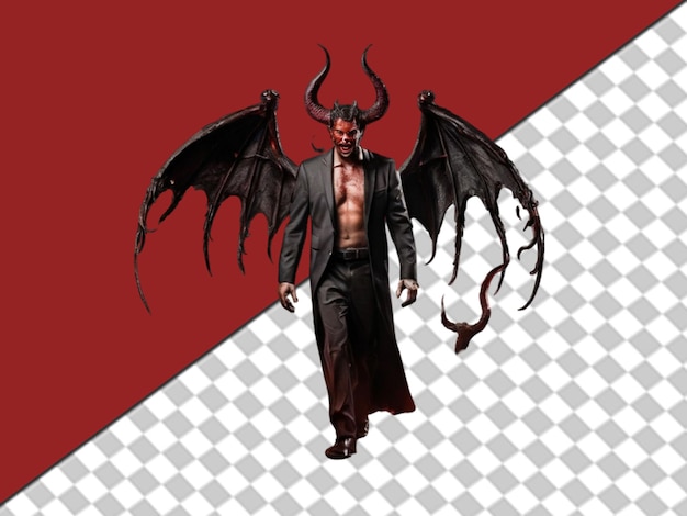 PSD vector de vampiro de cara masculina en un fondo transparente