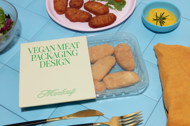 PSD vegane lebensmittelverpackung