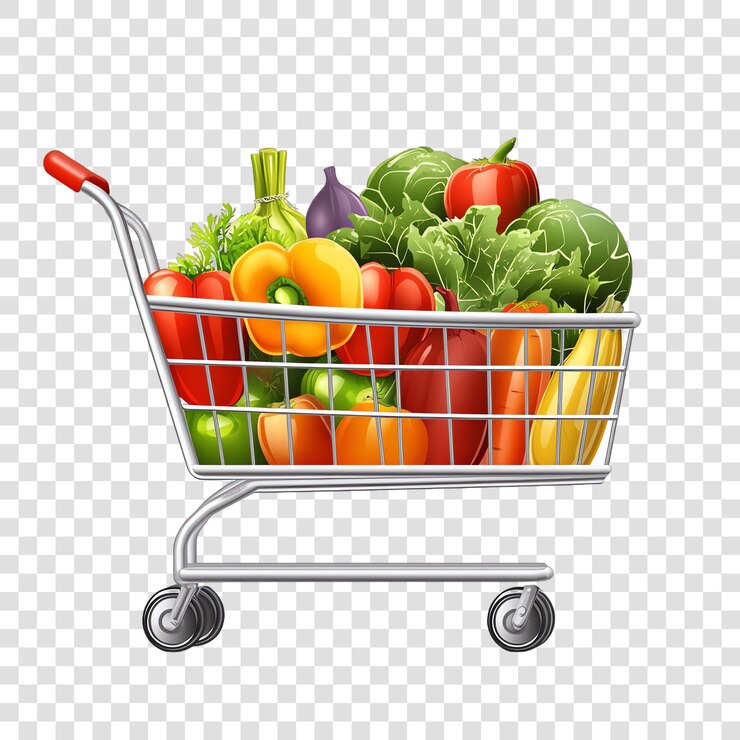 PSD vegetales para el carrito de compras