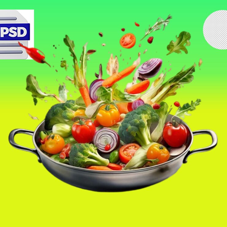 PSD vegetales frescos