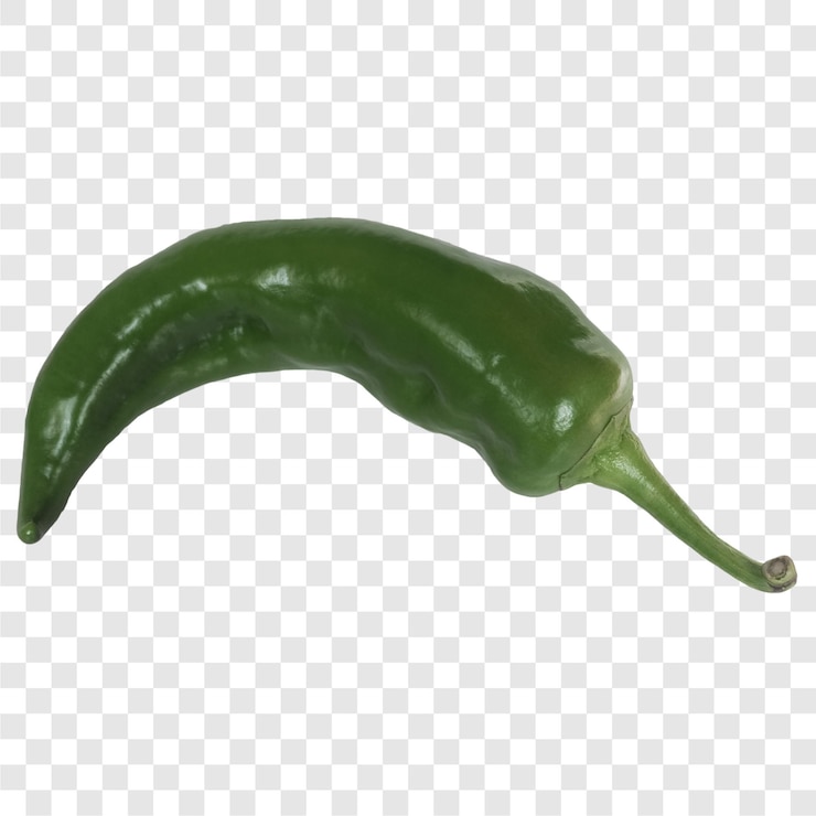 PSD vegetales de pimienta verde alimentos transparentes