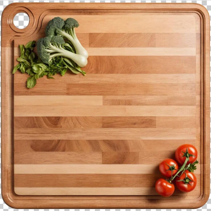 PSD vegetales con una tabla de cortar
