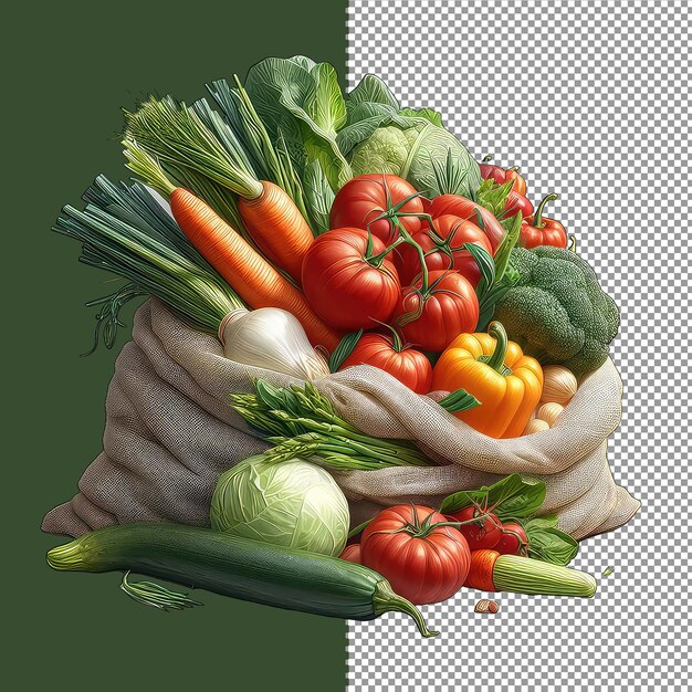 Veggie Bag Splendor PNG