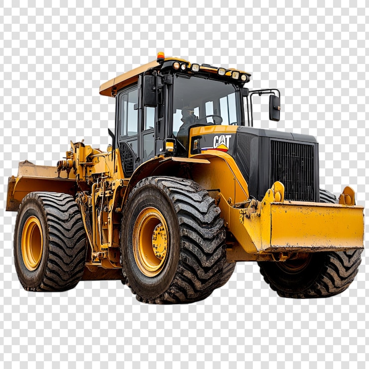 PSD véhicule de construction à machines lourdes de tracteur cat jaune puissant