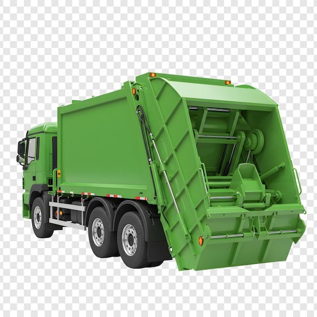 Véhicule à ordures vert - véhicule de collecte des déchets