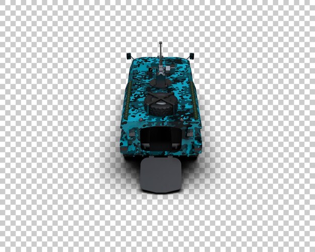 Vehículo blindado aislado en el fondo Ilustración de renderización 3D