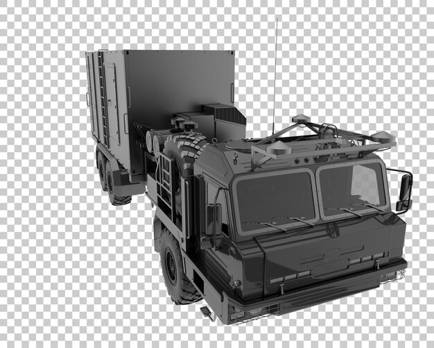 Vehículo de comando y control aislado sobre fondo transparente Ilustración de representación 3d
