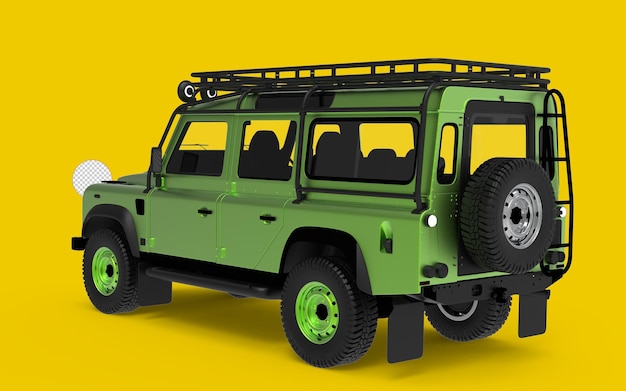 vehículos todoterreno de coches metálicos verdes o jeep