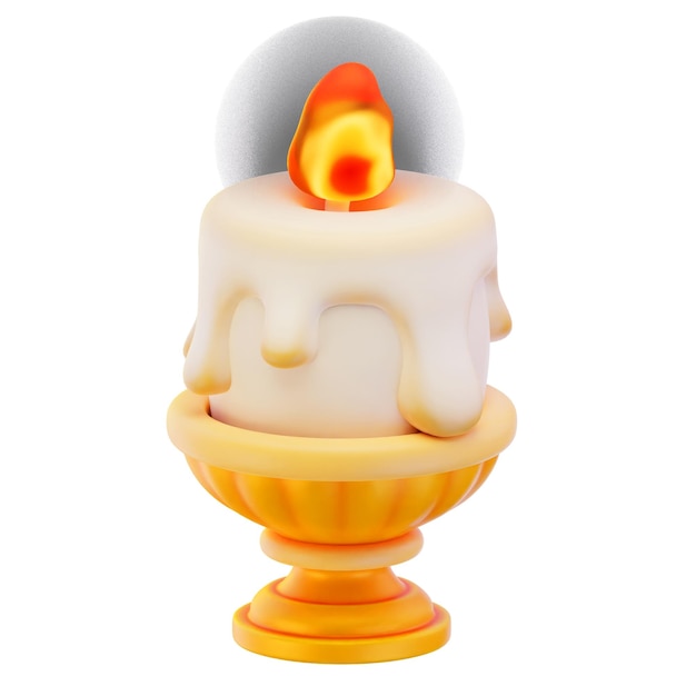 Vela 3D de renderización del icono Ilustración de la Pascua