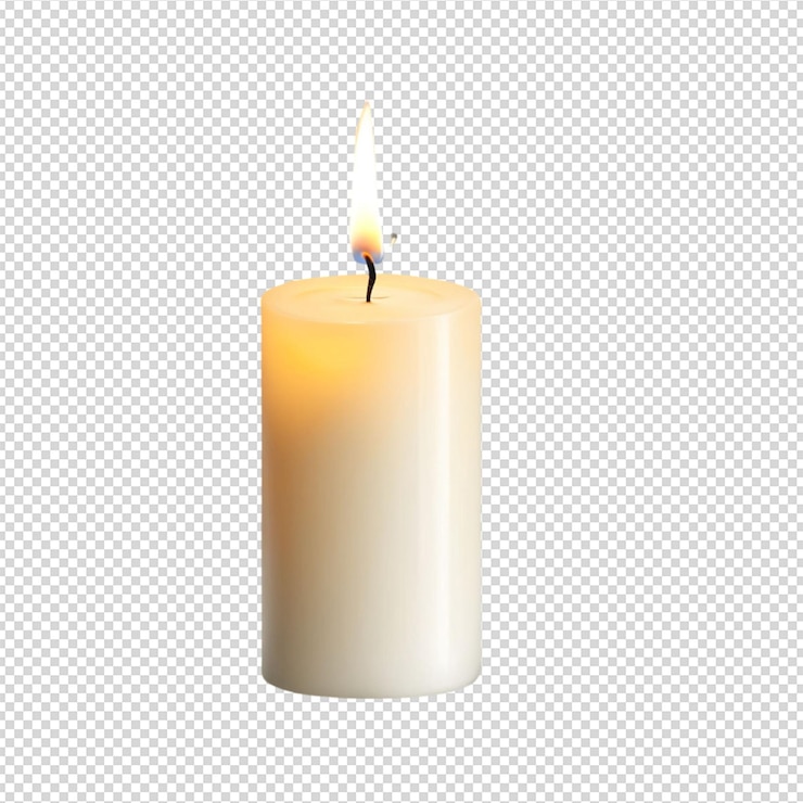 PSD vela em fundo png