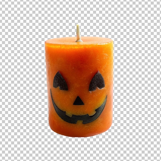 PSD vela en forma de monstruo en forma de calabaza de halloween