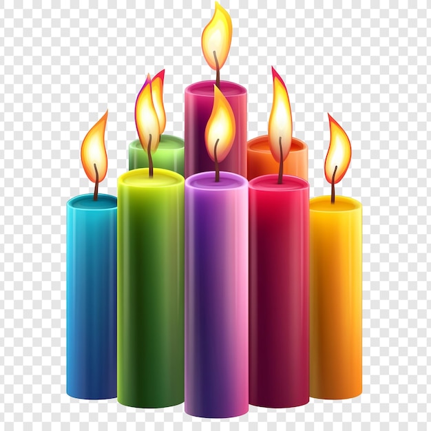 Las velas de colores