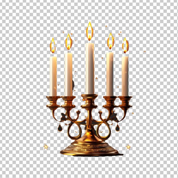 PSD velas de hanukkah menorah