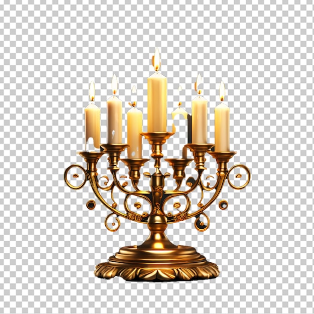 PSD las velas de hanukkah menorah