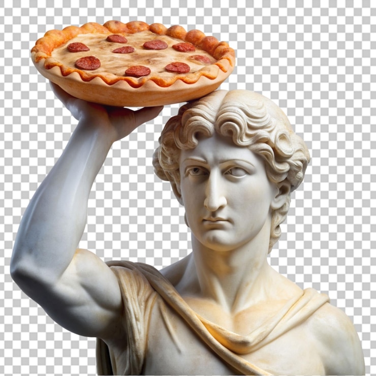 PSD velha estátua de mármore de mulher