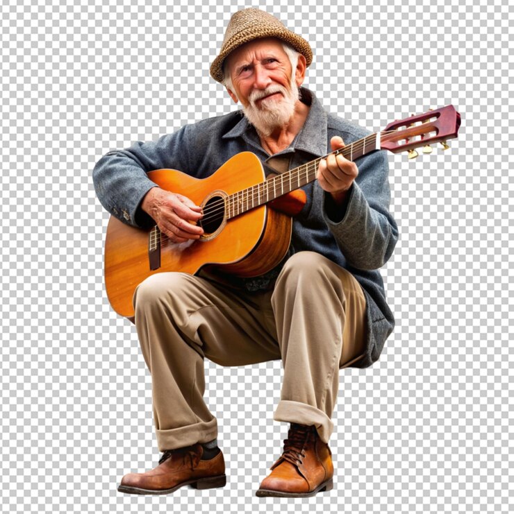 PSD velho guitarrista de rua