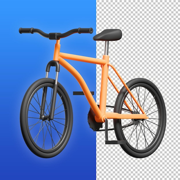 PSD vélo, 3d, illustration