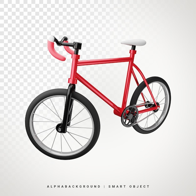 vélo, 3d, illustration