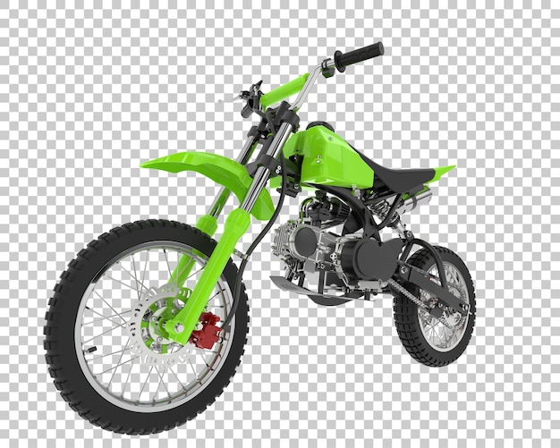 PSD vélo de motocross sur fond transparent illustration de rendu 3d