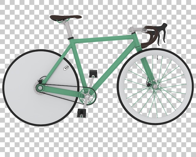 PSD vélo rapide sur fond transparent illustration de rendu 3d