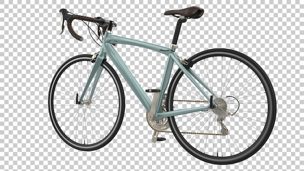 Vélo Rapide Sur Fond Transparent Illustration De Rendu 3d