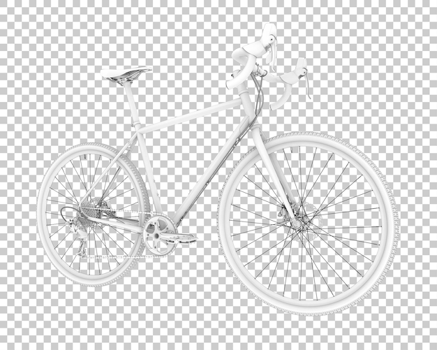 PSD vélo réaliste isolé sur fond transparent illustration de rendu 3d