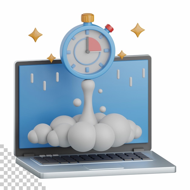 Velocidade do sistema de renderização 3d isolada útil para seo, otimização de sites na internet e outros