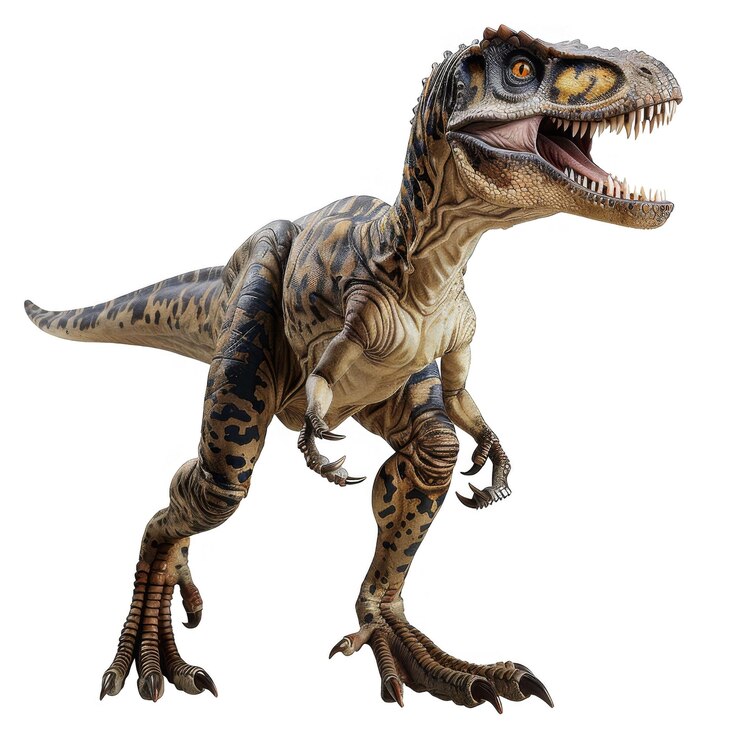 PSD el velociraptor aislado sobre un fondo transparente