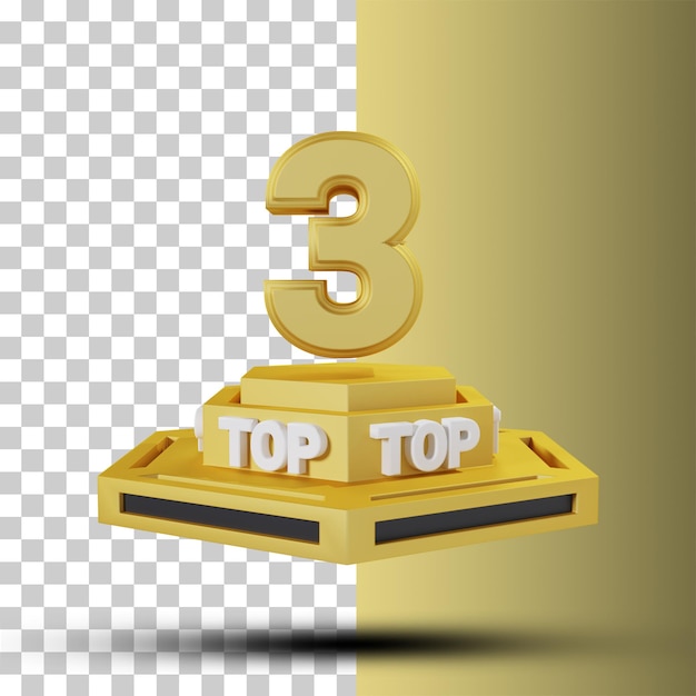 PSD vencedor prêmio ribbon gold achievement top three