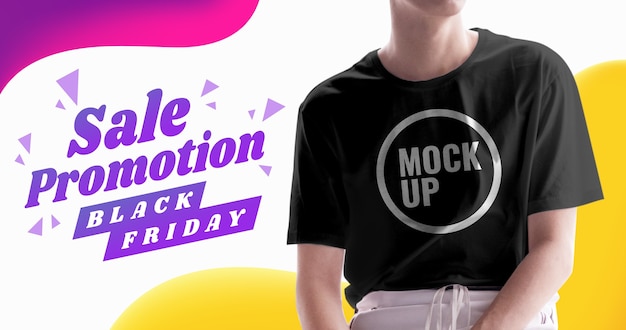 Venda de camisetas de moda Black Friday