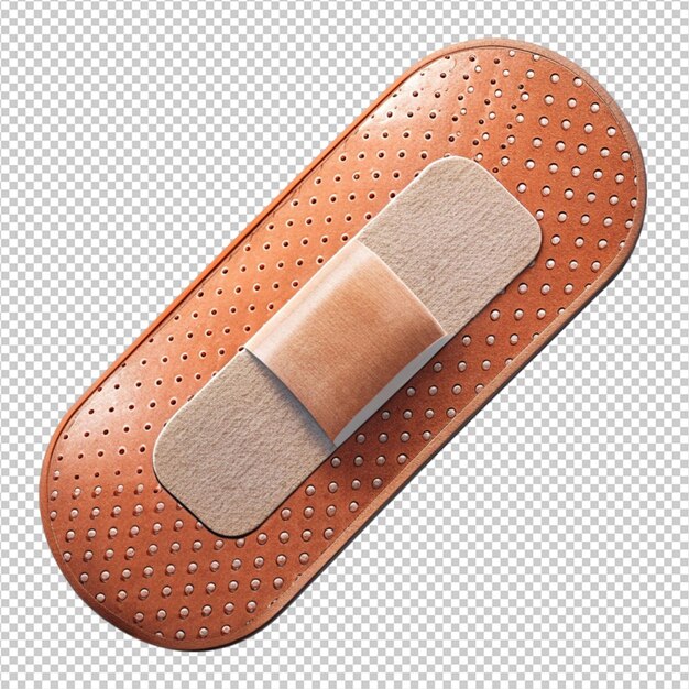 vendaje adhesivo médico sobre fondo blanco