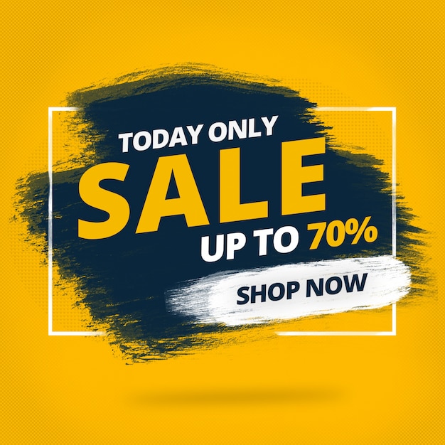 Vendita banner badge psd