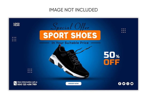 vendita di scarpe sportive design di post di instagram su facebook