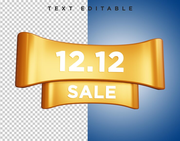 Vendita Tipografia Rendering 3D Sfondo Alfa psd