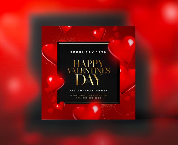 vendite minimaliste per il giorno di San Valentino post sui social media