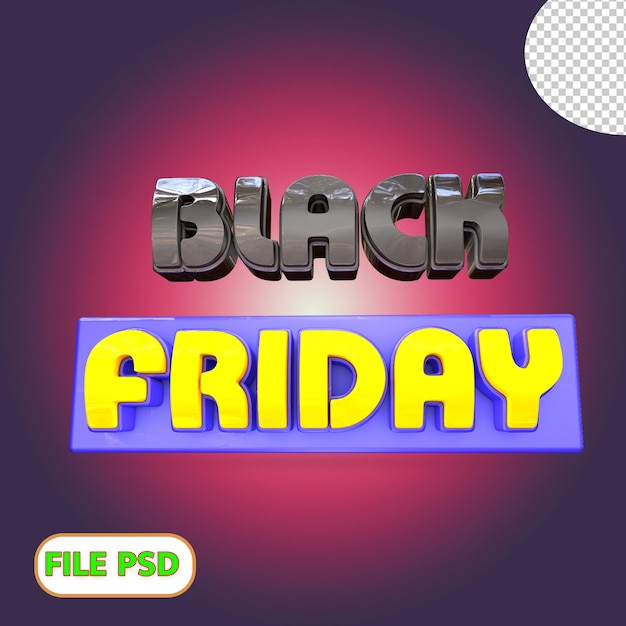 PSD vendredi noir 3d