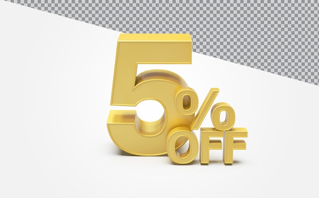 Venta 5 por ciento oferta número 3d