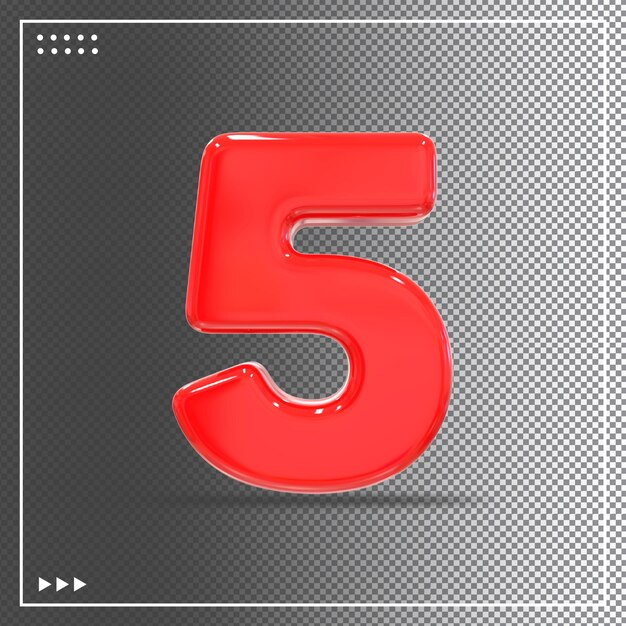 Venta hasta 5 colores rojo 3D