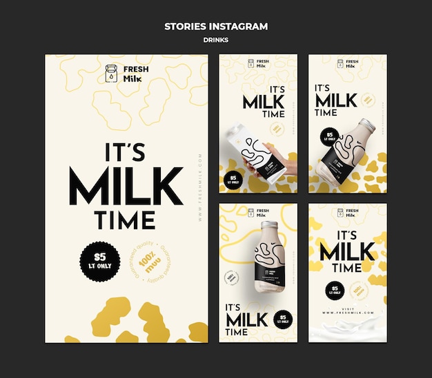 Venta de bebidas historias de instagram