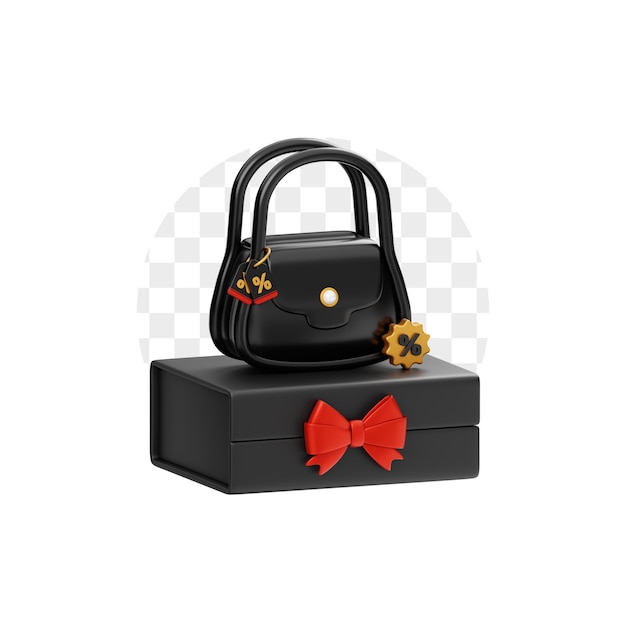 Venta de bolsos de mano Ilustración en 3D