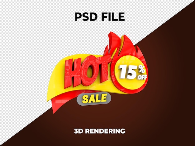 PSD venta caliente 3d randering