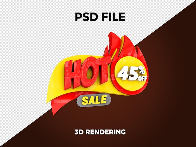 PSD venta caliente representación 3d