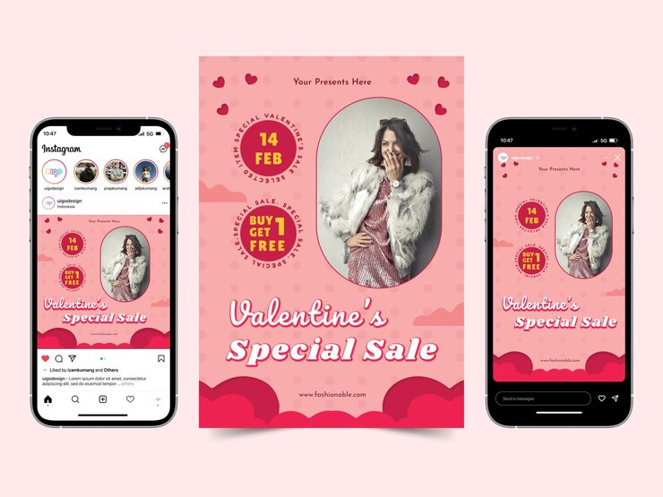 PSD venta especial del día de san valentín