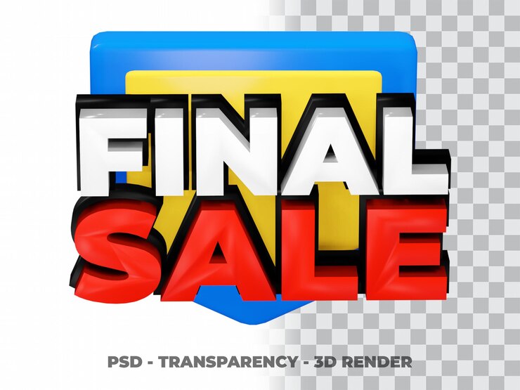 PSD venta final 3d con fondo de transparencia