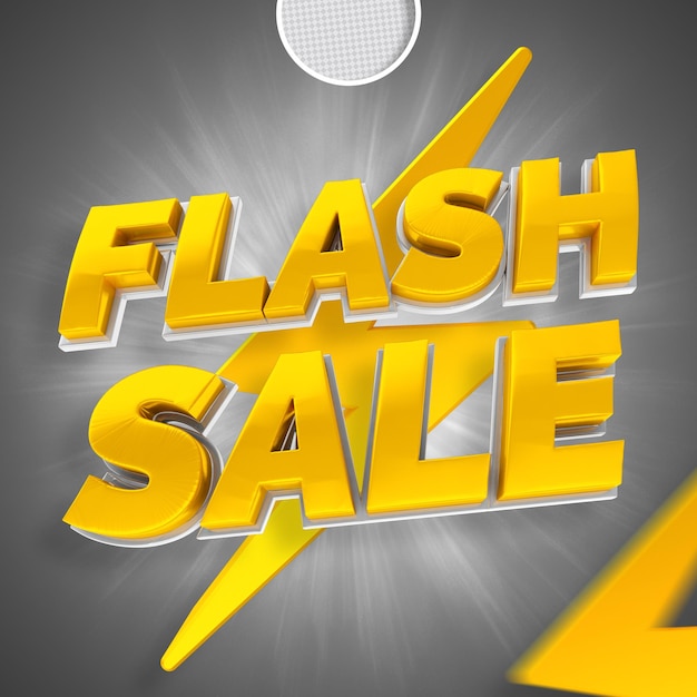 Venta flash 3d render banne