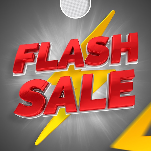 Venta flash 3d render banne