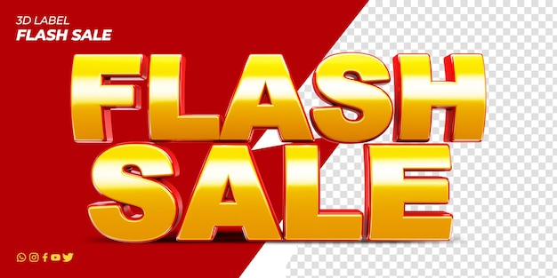 venta flash de etiquetas 3d para campañas publicitarias