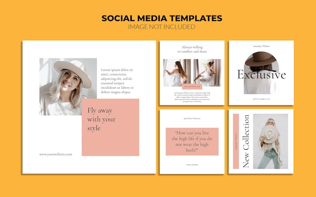 Venta de moda Plantillas de publicaciones en redes sociales de Instagram