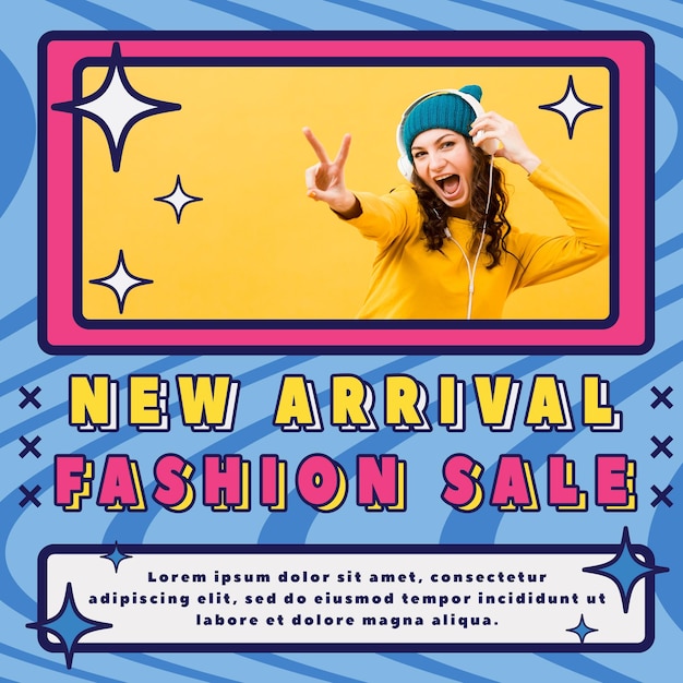 Venta de moda retro en las redes sociales